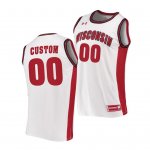 Men's Alabama Crimson Tide #00 Custom White 2021 NCAA Replica College Basketball Jersey 2403UPNZ1